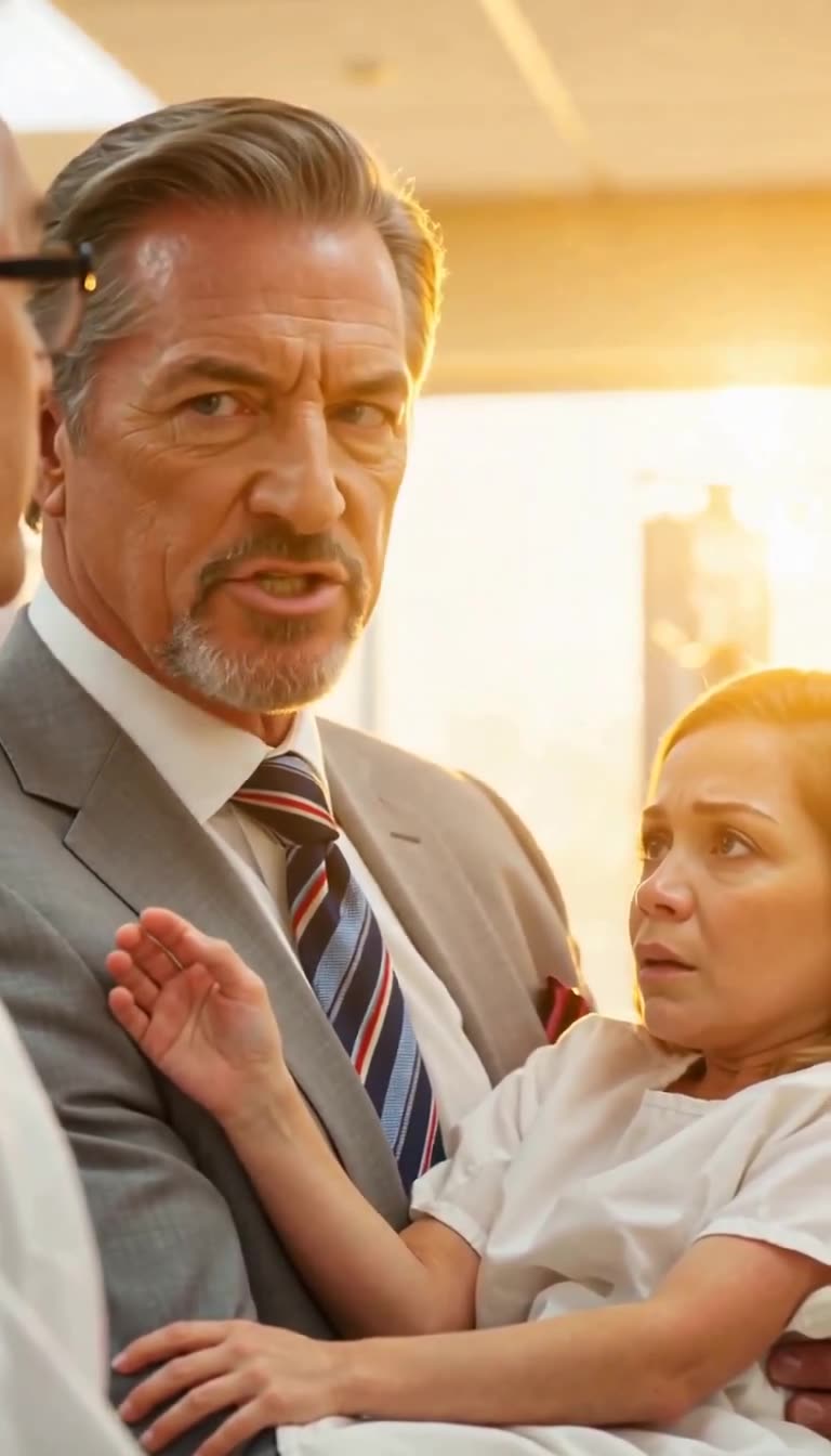 Robert Vance delivers a commanding ultimatum to the trembling hospital director