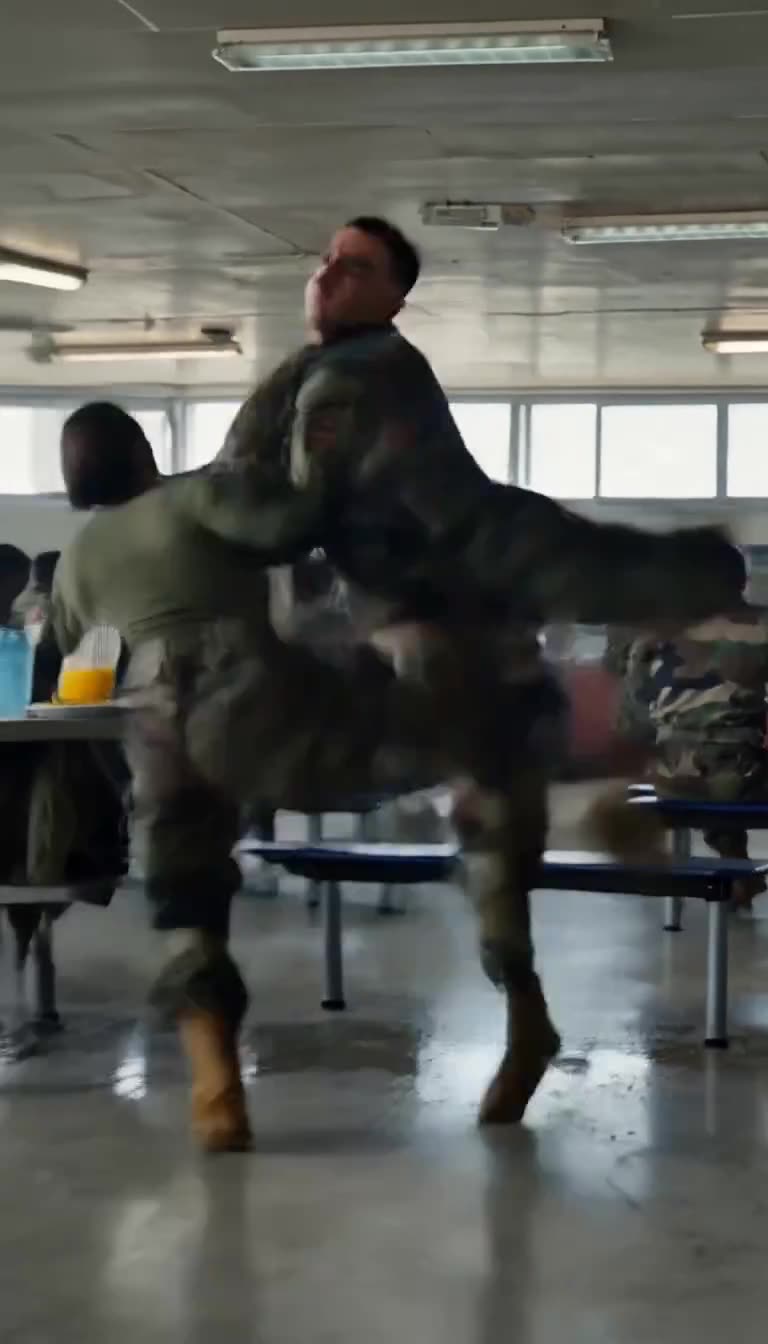 Élodie executes an aggressive osoto-gari throw, hurling Julien through the air