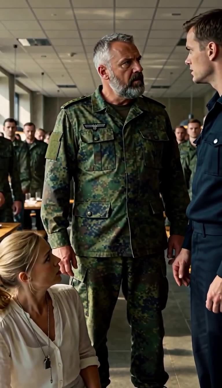 Eine silberne Erkennungsmarke kommt an Claras Hals zum Vorschein, als Markus Lukas zur Rede stellt.