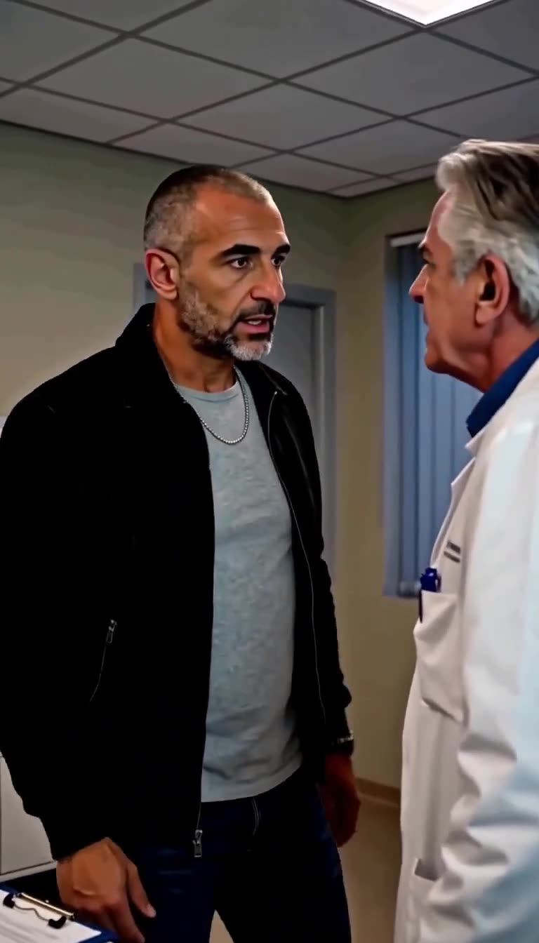 A tense hospital confrontation between the grieving father and a physician