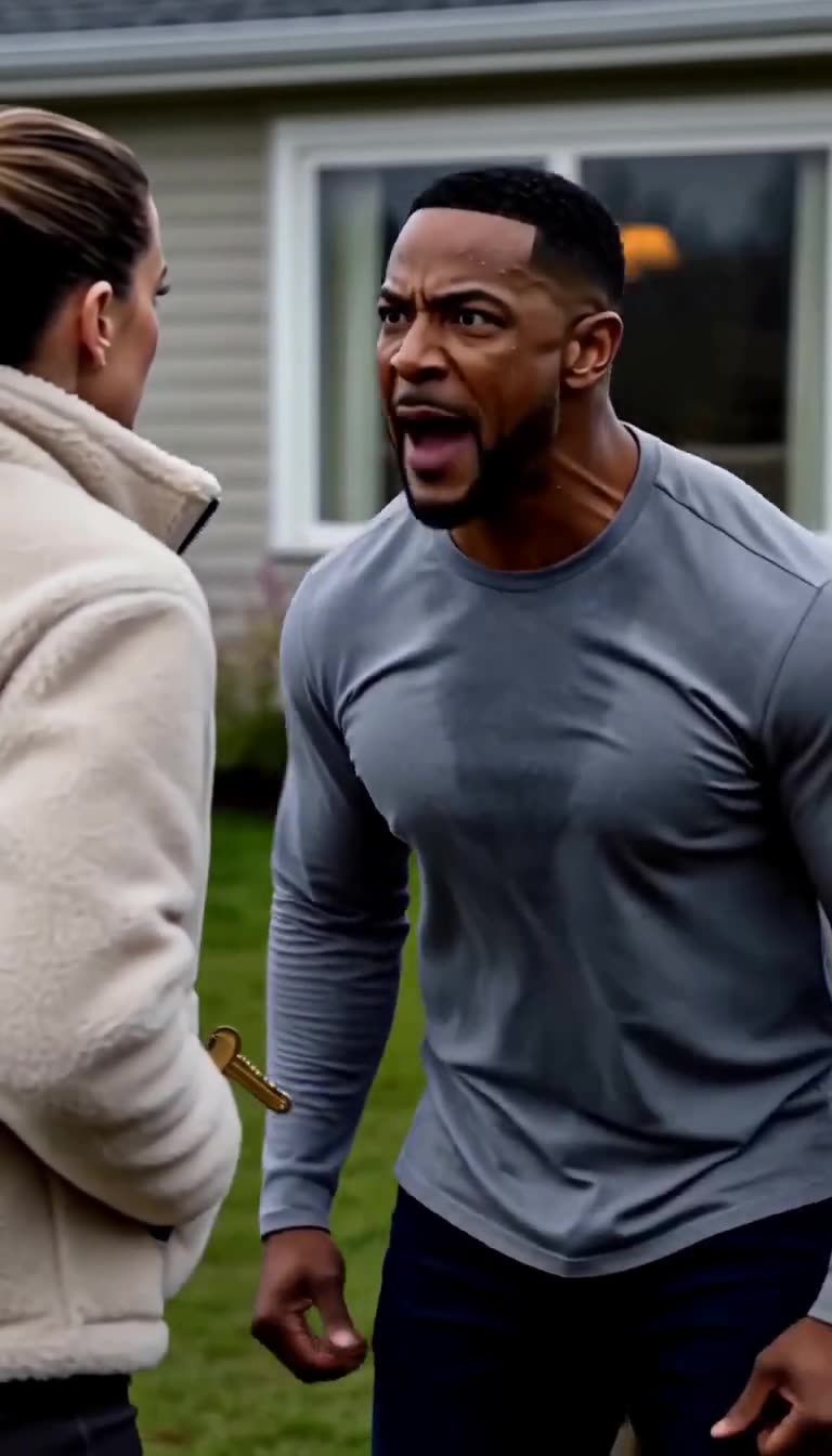 Marcus erupts in absolute fury upon realizing the truth, preparing to sprint back into danger.