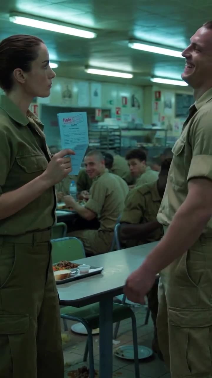 Léa Marchand calmly presents an official harassment document while Duval laughs arrogantly.