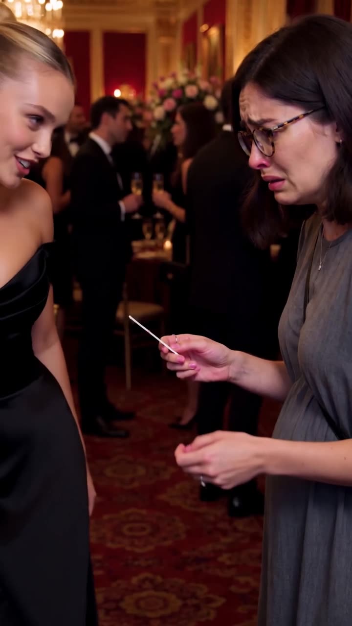 Clara breaks down in tears while holding the positive pregnancy test in front of a gloating Vanessa.