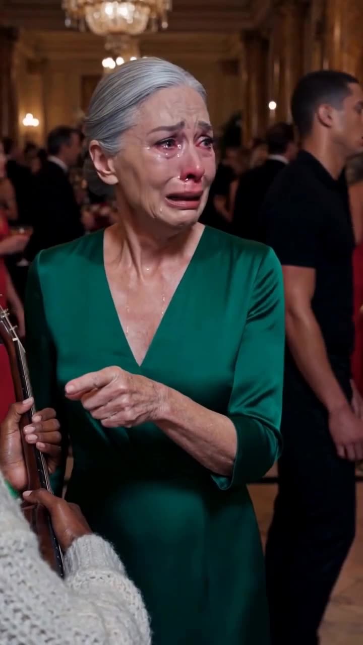 Eleanor Vance breaking down into tears and pointing toward her long-lost daughter