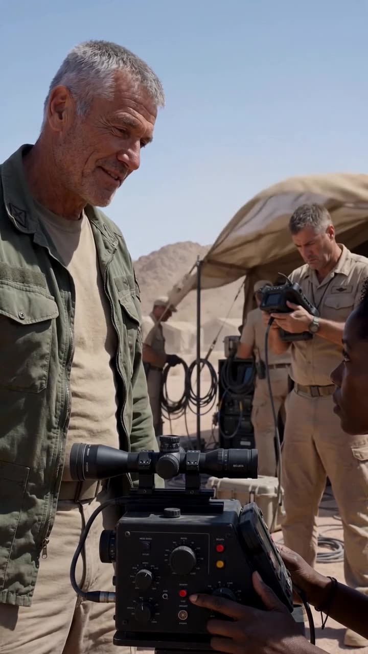 David inspects his telemetry screen in shock as Robert's confident sneer wavers.