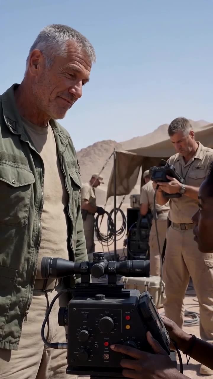 Sergeant Mercer locks eyes with Colonel Maddox after dialing in her coordinates.