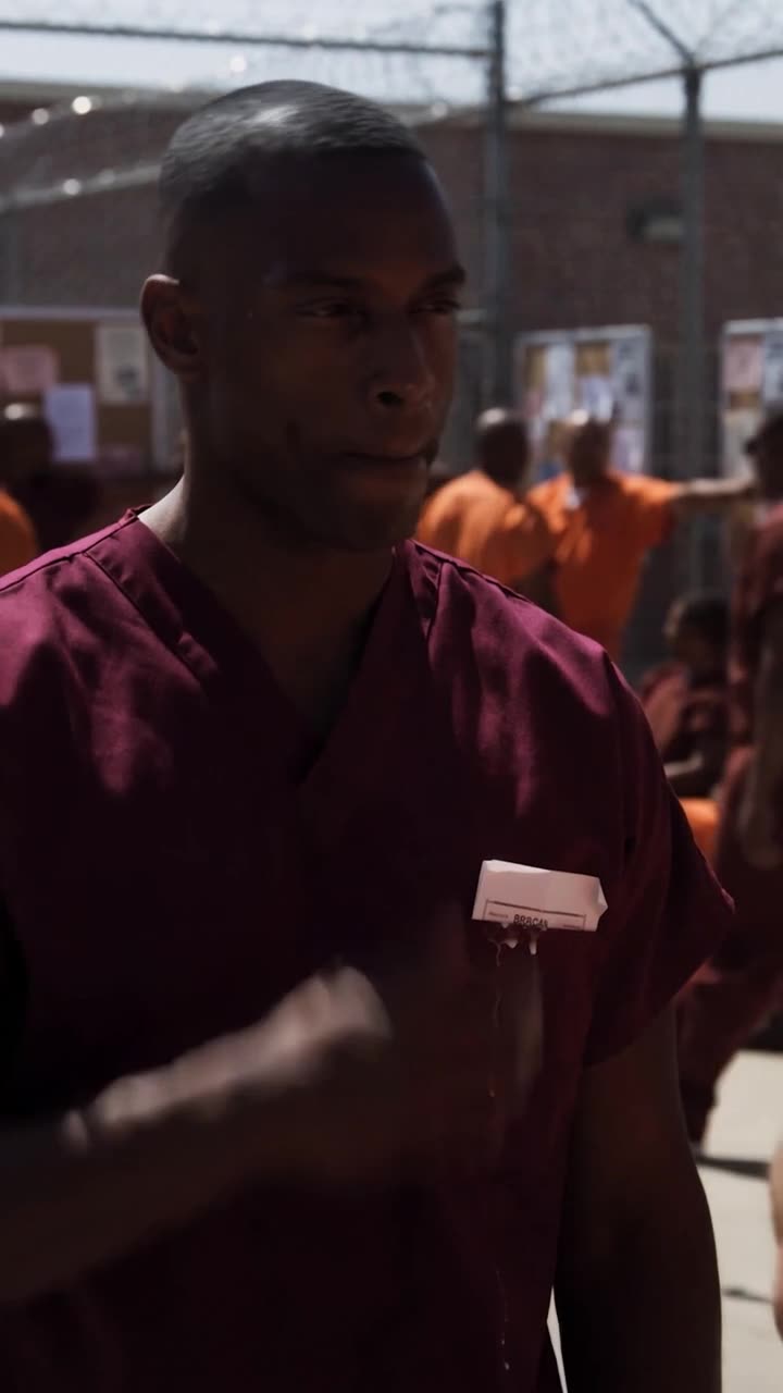 Milk drips down Jordan's scrubs and over the transfer docket in his shirt pocket.