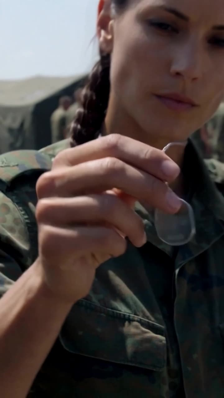 Nahaufnahme der Hand, die eine silberne Kette mit Stahlscheibe hervorzieht.