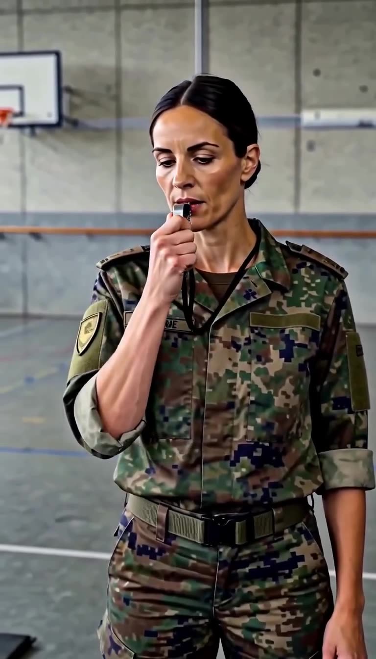 Elena hebt die Trillerpfeife an die Lippen und spricht den Ausschluss aus