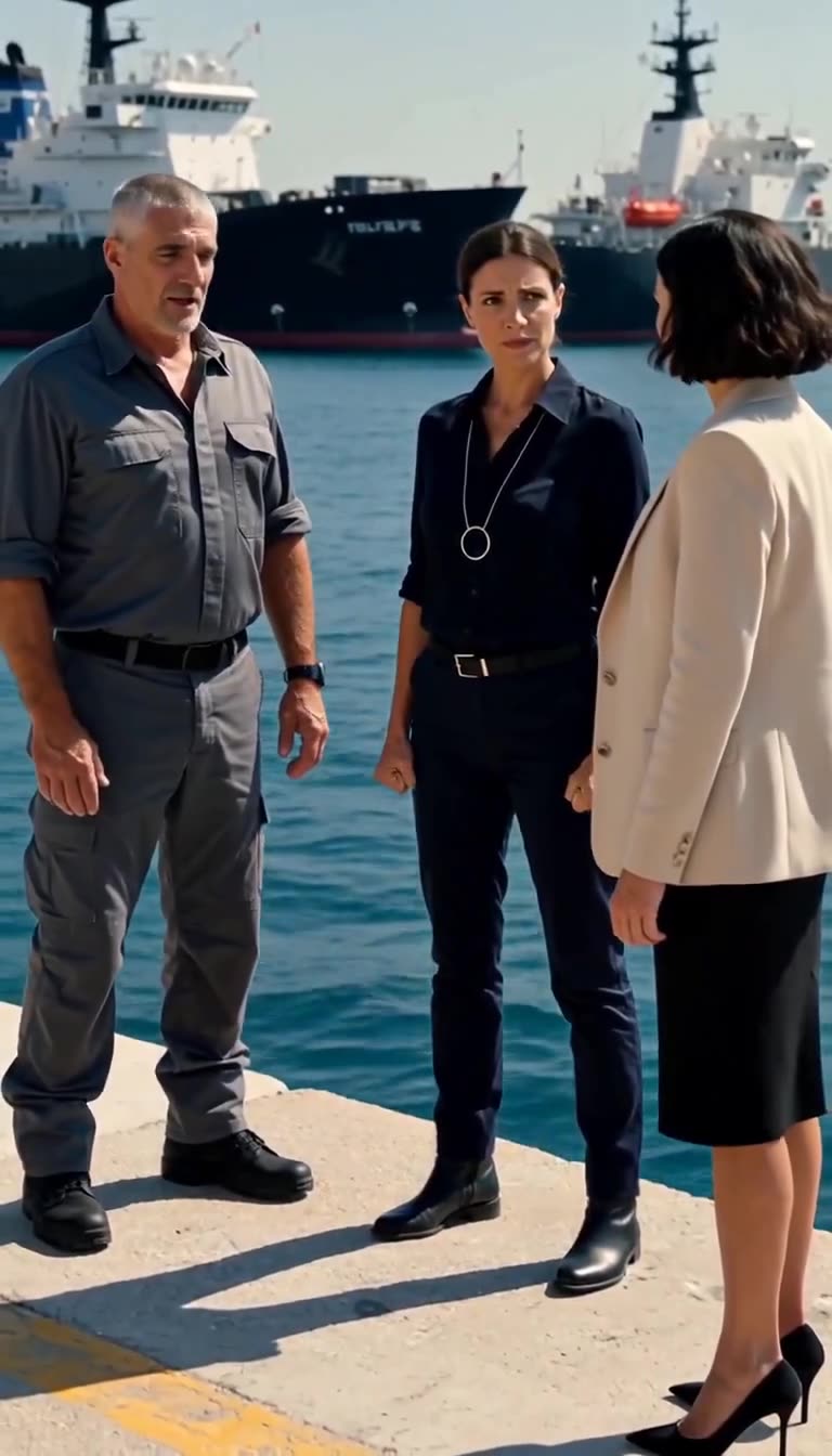 Philippe acknowledging Marion's direct orders as Clothilde's confident expression fades