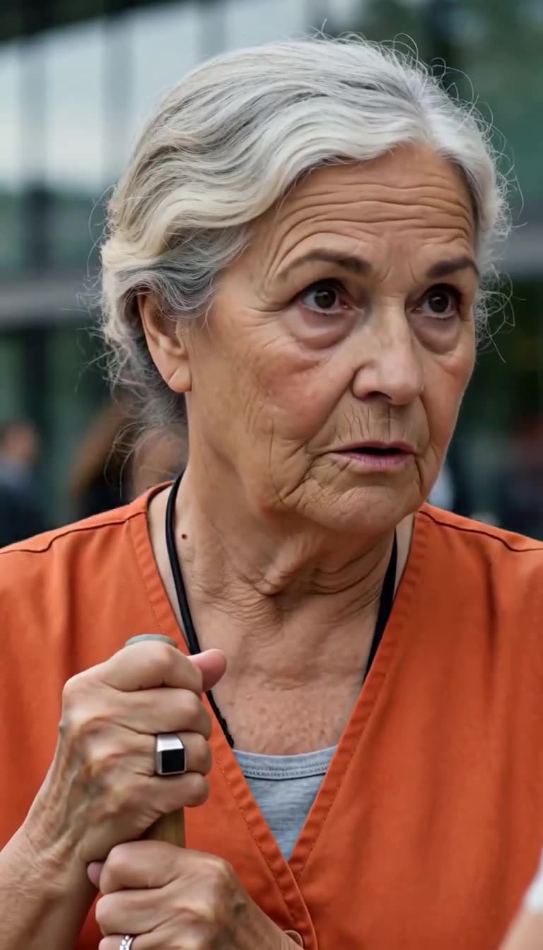 Renate blickt fassungslos drein, während an ihrer Hand ein Siegelring sichtbar wird