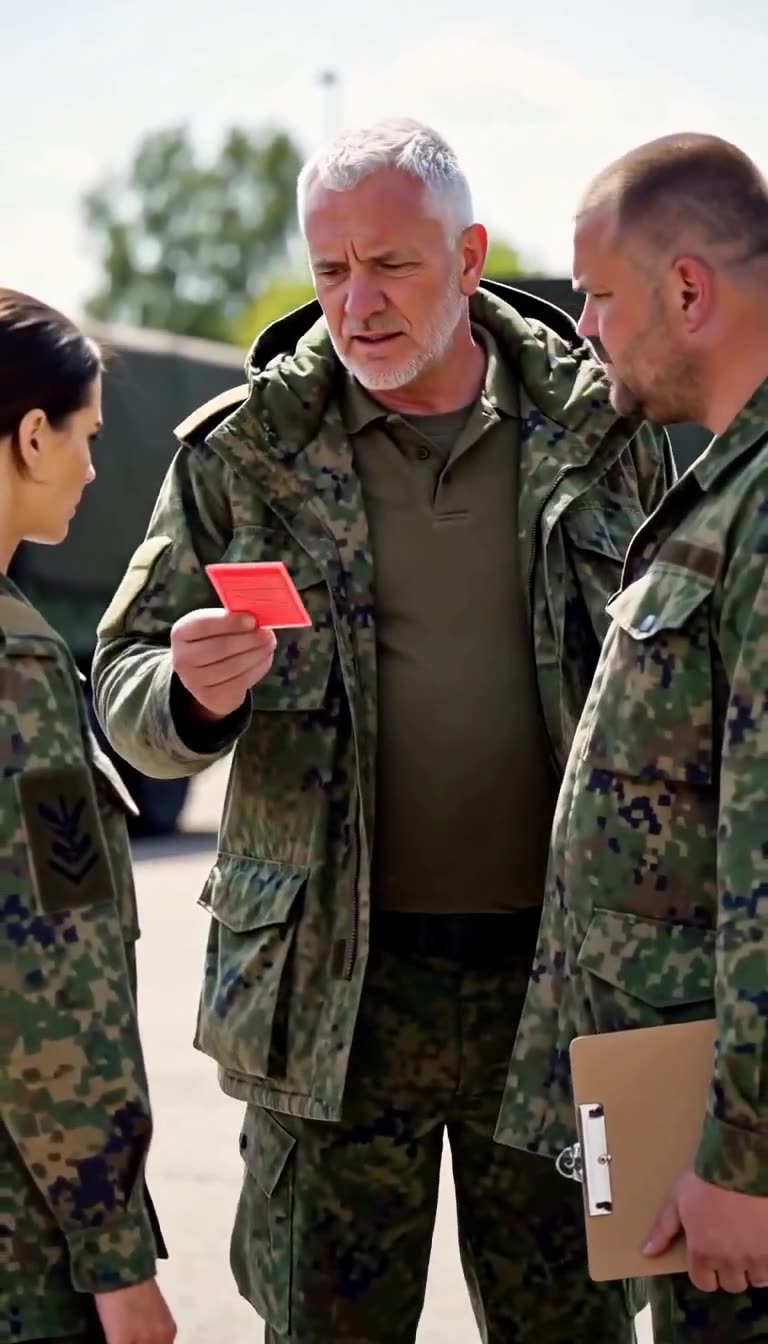 Thomas begutachtet ungläubig den roten Sonderprüfausweis vor dem erstarrten Stefan.