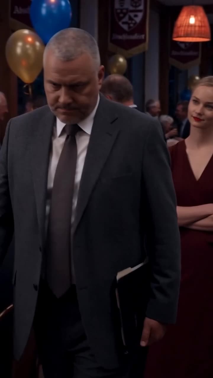 Thomas ignoriert Sophie und tritt mit der Dokumentenmappe entschlossen vor Lena.