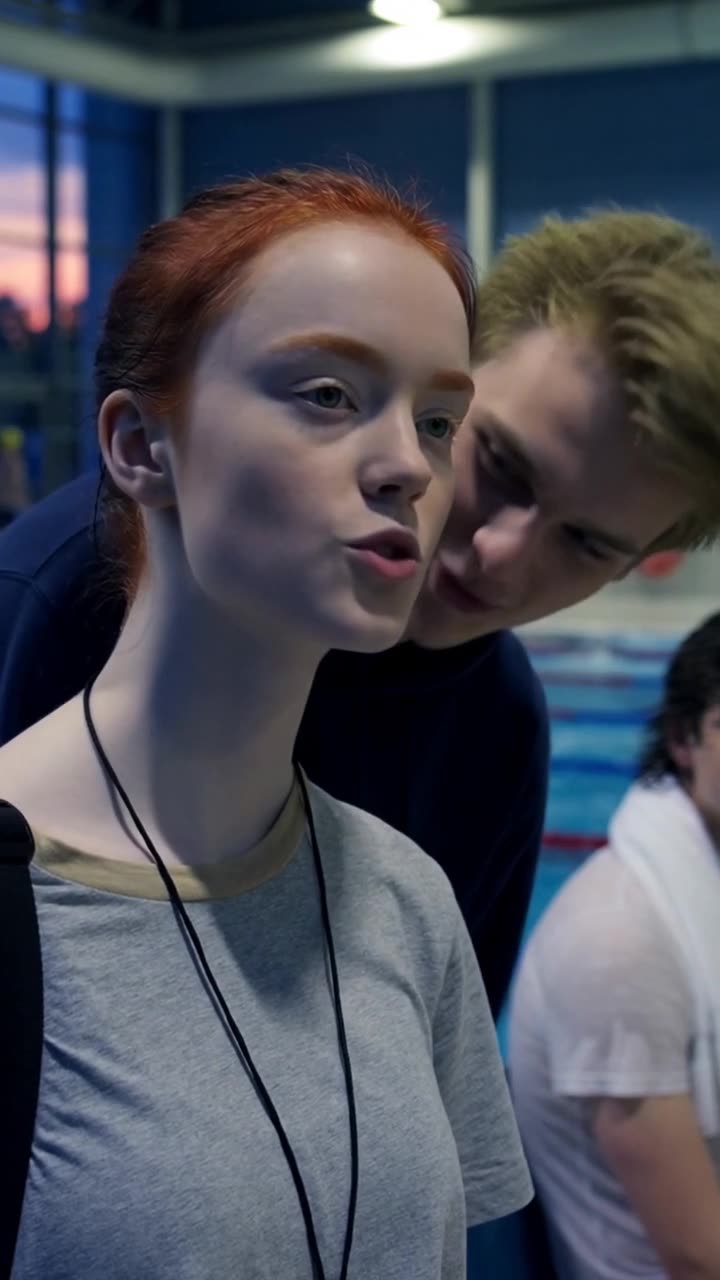 Greta hält Lukas' Blick stand und kontert seine Provokation mit unerschütterlicher Ruhe.