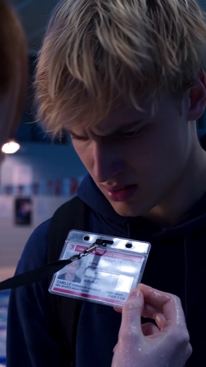 Maxime staring in disbelief and dread as he reads Camille's official credentials.