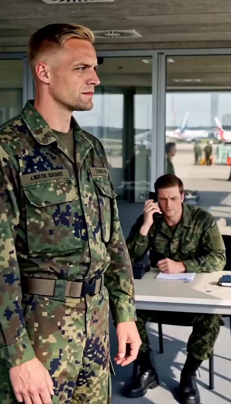 Angespannte Stimmung im Kontrollzentrum, während ein Soldat im Hintergrund wichtige Funksprüche entgegennimmt.