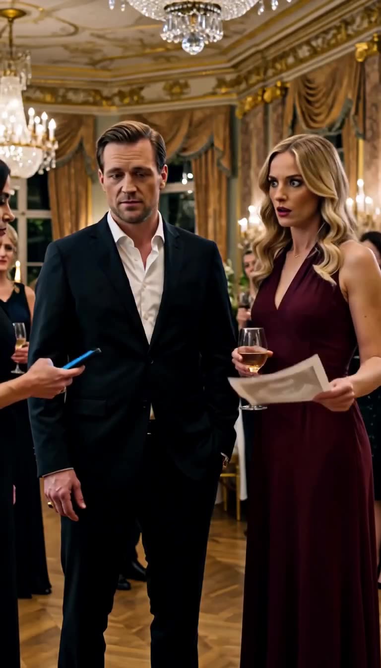 Florian und Sophie blicken geschockt auf Hannah, die per Smartphone die Abriegelung befiehlt.