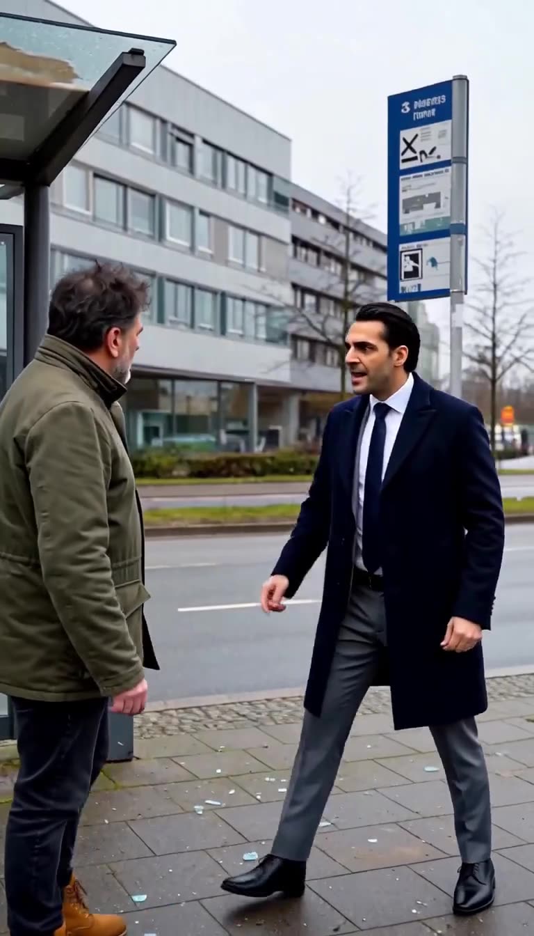 Jonas beschuldigt Stefan aggressiv mit erhobenem Zeigefinger