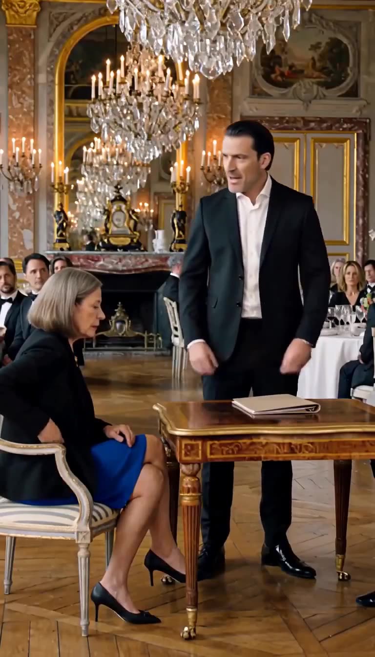 Julian slams the contract down while Eleanor reaches calmly into her jacket pocket