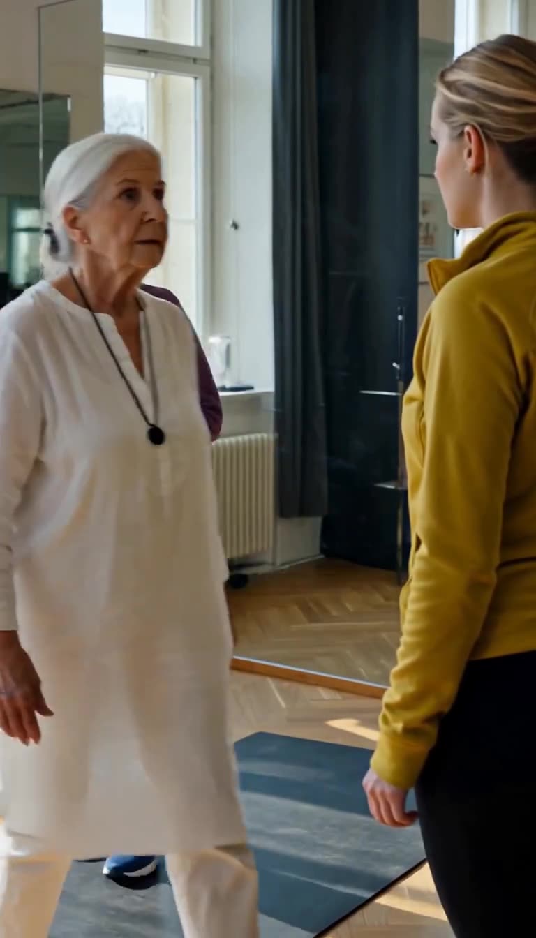 Ingrid stellt sich schützend vor Ursula und konfrontiert Laura mit ruhiger Entschlossenheit.