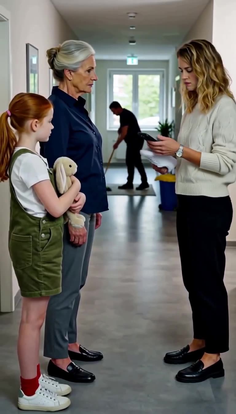 Laura hält Renate das Smartphone vor das Gesicht und präsentiert die belastenden Videoaufnahmen.