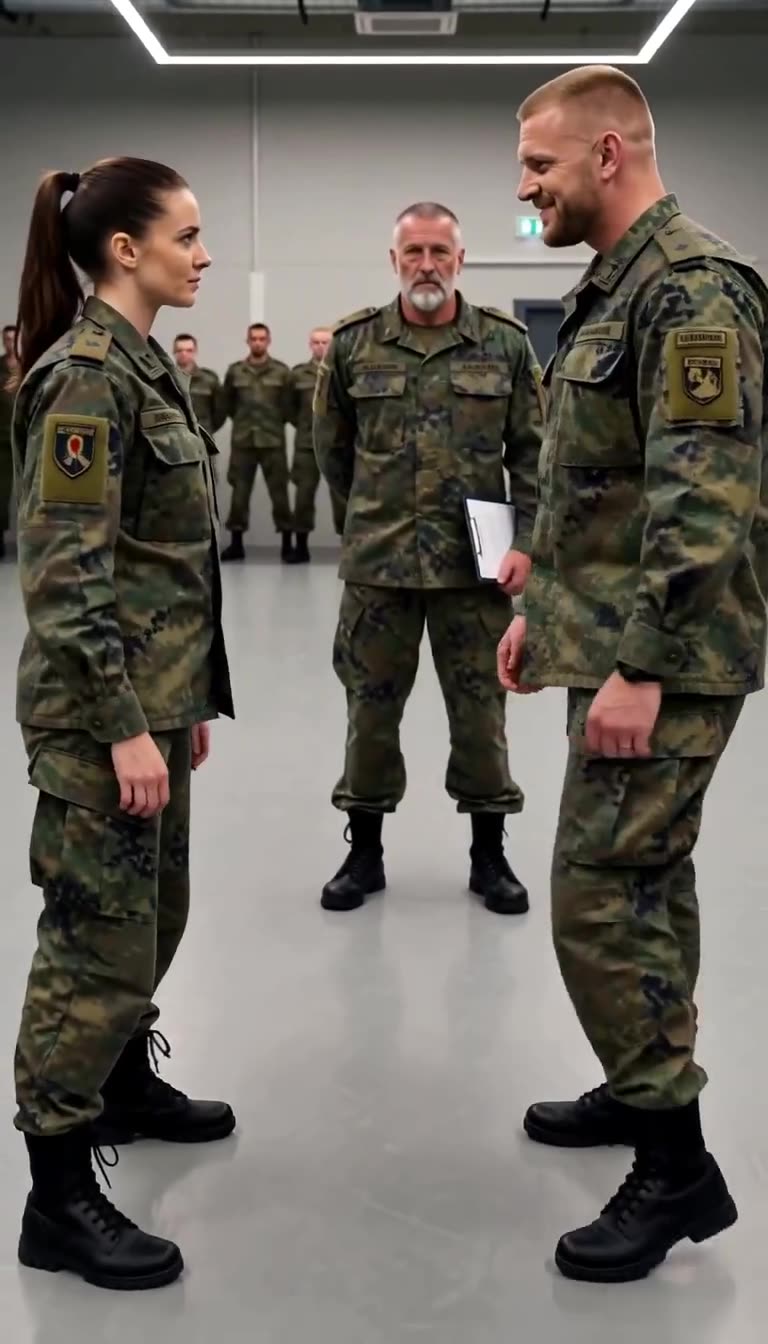 Florian grinst Lena nach dem abgewehrten Angriff herablassend ins Gesicht